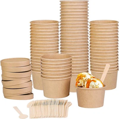 8oz Kraft sriubos konteineris